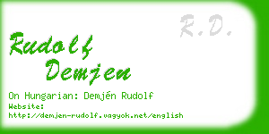 rudolf demjen business card
